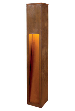 229411 Rusty Slot 80 Outdoor Bollard Lights